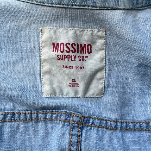 Cotton denim button down shirt - Picture 2 of 4